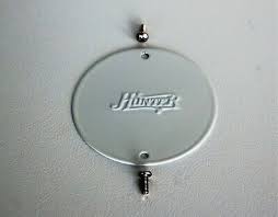 Connect the three white wires from the ceiling, fan, and receiver together. Hunter Vintage Ceiling Fan Original Used Parts Bright Brass End Cap W Logo Ceiling Fans Home Garden