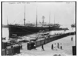 Crowds watch the first ships to travel through the canal which was designed by french. Suez Crisis The Canadian Encyclopedia