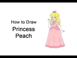 Princess peach is the constant damsel in distress. How To Draw Princess Peach Full Body Youtube