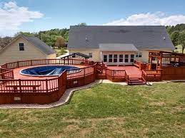 Since the beginning, georgia pools has installed hundreds of pools and spas for georgia homeowners to significantly upgrade their style of living. Dream Pool Deck Kitchen Combo Above Ground Pool Decks Backyard Patio Designs Pool Deck Decorations