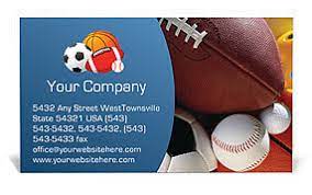 Sports business cards in.doc format. Sport Business Card Template Design Id 0000000381 Smiletemplates Com