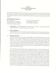 MINUTES City of Dillon Budget Workshop May 22, 2023
