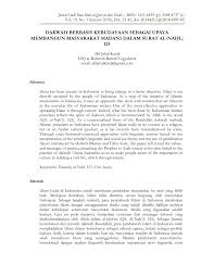 Procie omah rekam 2 years ago. Pdf Dakwah Berbasis Kebudayaan Sebagai Upaya Membangun Masyarakat Madani Dalam Surat Al Nahl 125