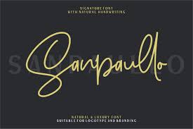 See more ideas about signature fonts, fonts, script fonts. Sanpaullo In Fonts On Yellow Images Creative Store