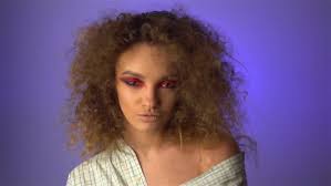 1.17 updo for short thick curly hair. Beautiful Young Girl With Fluffy Stock Footage Video 100 Royalty Free 1008339325 Shutterstock