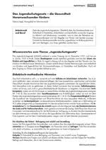 The act does not apply to minors who are married. Das Jugendschutzgesetz