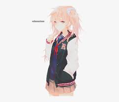 Mikasa is one of the two deuteragonists of the series. Anime Blonde Hair And Modern Image Anime Girl With Pink Hair High School Png Image Transparent Png Free Download On Seekpng