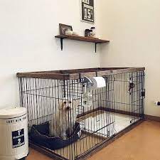 リビング ゲージリメイク いぬと暮らす セリア キャンドゥ などのインテリア実例 2019 02 05 08 24 55 roomclip ルームクリップ 犬のケージアイデア 犬の部屋 犬のスペース