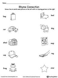 Connect Rhyming Pictures With Words Ending In Ag Ar Ed Or Og Rhyming Words Worksheets Rhyming Words Rhyming Pictures