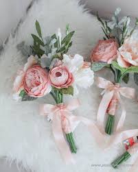 Peach Paper Bridesmaid Mini Flower Bouquet Shop S Original Work Boho Paper Bouquet Pape Simple Wedding Bouquets Bridesmaid Flowers Small Bridesmaid Bouquets