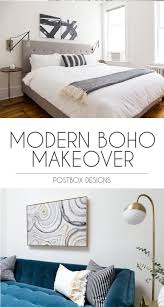 Ikea bedroom makeover for under $600. Modern Boho Living Room On A Budget Room Makeover Reveal Postbox Designs