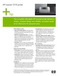 If you have the hp laserjet 1018 printer, you'll also want to install the latest official driver. Laserjet 1018 Manualzz