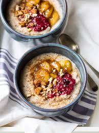 Creamy Quinoa Porridge With Flaxseed Nourish Every Day Recipe Easy Porridge Recipes Quinoa Porridge Porridge Recipes