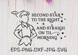 The undiscovered country (1991) just before he and the original crew of the enterprise go on one last trip. Peter Pan Quote Second Star To The Right And Straigh On Till Morning Svg Cricut Silhouette Svg Clip Peter Pan Quotes Svg Quotes Dust Quote