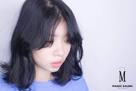 極簡の色調 卻有獨特的氛圍感 灰藍色 系髪