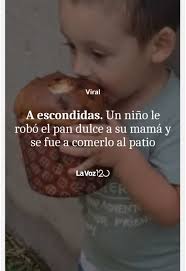 ¡UN PEQUEÑO AMANTE DEL PAN DULCE! 👶🍞 Benjamín, un niño de dos años de  Santa Fe, se volvió viral en TikTok por un video en el que se le ve  disfrutando a escondidas de un pan dulce que "robó" de la ...