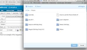 Keep all your files conveniently in 1 location! Zimbra Org Dropbox Zimlet