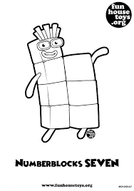 On each of the following pages, you will find an image of one famous work of art. Numberblocks 7 Printable Coloring Page J Fun Printables For Kids Coloring Pages Alphabet Coloring Pages