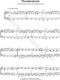 Resultado De Imagen De Bassoon Thunderstruck Ac Dc Sheet Music Thunderstruck Acdc Piano Music