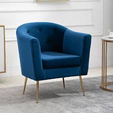 Available in a wide range of leather and fabric options, modern simple and classic, the barrel chair is a modern version of the classic tub chair. Modern Velvet Accent Living Room Chair Armchair Tub Sofa Cushion Lounge Chairs 155 94 Picclick Uk