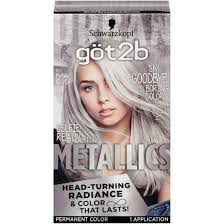 Got2b Metallic Permanent Hair Color M71 Metallic Silver Dollar General