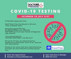 You must have your covid test within 72 hours of your travel day. We Offer Same Day Covid 19 Tests From Doctors Of Waikiki Facebook