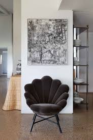 Shown In Grey Mohair Velvet Soane Britain S Upholstered Venus Chair On Forged Metal Base In 2020 Upholster Home Living Room Forging Metal