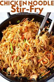 Make This Spicy Chicken Noodle Stir Fry Recipe Chicken Stir Fry With Noodles Takeout Food Chicken Noodle Recipes