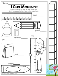 I Can Measure Have Students Use The Measuring Stick To See How Many Cubes Each Object Is The Measurement Kindergarten Measurement Worksheets Math Measurement