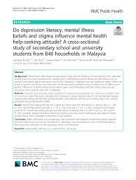 Sudah tiba masanya rakyat menuntut kebenaran dan kembalikan negara ke landasan yang betul. Pdf Do Depression Literacy Mental Illness Beliefs And Stigma Influence Mental Health Help Seeking Attitude A Cross Sectional Study Of Secondary School And University Students From B40 Households In Malaysia
