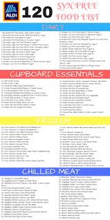 Aldi Slimming World Shopping List 2020 Savings 4 Savvy Mums Slimming World Shopping List Slimming World Snacks Slimming World Free Foods