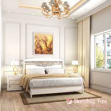 Are you looking for bedroom interior design images templates psd or png vectors files? 1086 Interior Classic Bedroom Sketchup Model By Xuan Khanh Free Download Classic Bedroom Small Apartment Interior Interior Design Apartment Small