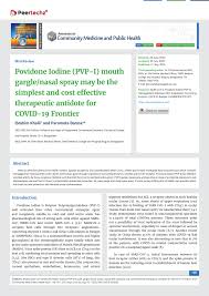 .ipratropium bromide (nasal spray) mometasone furoate (nasal spray) olopatadine hydrochloride (nasal spray) oxymetazoline hydrochloride (nasal) sodium chloride (nasal preparation) sodium cromoglicate + xylometazoline hydrochloride triamcinolone acetonide (nasal preparation). Pdf Povidone Iodine Pvp I Mouth Gargle Nasal Spray May Be The Simplest And Cost Effective Therapeutic Antidote For Covid 19 Frontier