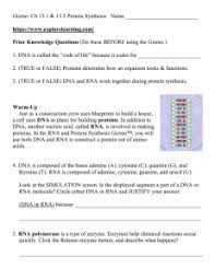 File type pdf explorelearning gizmo answer key gizmo answer key explore learning gizmo answer key building dna students can try their hand at reconstructing these relationships using the cladograms gizmo. Protein Synthesis Computer Gizmo