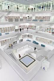 The New Stuttgart City Library Germany Looks Awesome But I M Skeptical About The Wisdom Of Using White Library Architecture Stuttgart Library City Library