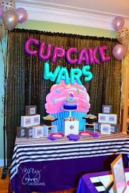 Birthday Party Ideas For 9 Year Old Daughter My Parties Cupcake Wars Party Cupcake Wars Party 12th Birthday Party Ideas Baking Birthday Parties