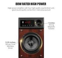 Caixa De Som Drewniana półka na książki Audio Home 80W Aktywne głośniki  stereo Bluetooth o dużej mocy 2.0 Multimedialny telewizor Komputerowa  skrzynka ...