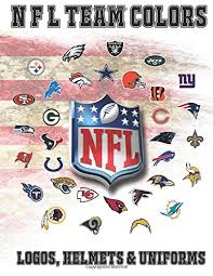 For the 1991 season, concurrent with the rest of the teams in the nfl, the 49ers incorporated a small nfl shield logo sewn on the bottom of the jersey's collar and front of the pants for the first time (this would be replaced with a redesigned nfl equipment shield logo for the 2002 season). Nfl Team Colors Logos Helmets And Uniforms Nfl Coloring Book With All 32 Team Logos Helmets And Uniforms To Color Fun Book Of Interesting Facts Make A Fantastic And Unique Birthday