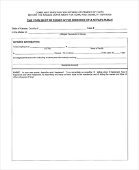 Sample Witness Statement Form - 10+ Free Documents in Word, PDF