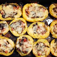 Cartofi Cu Ciuperci La Cuptor Potato Skins Food Recipies Cooking Recipes