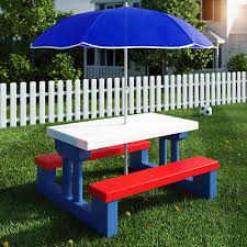 Trinken deine kinder gerne saftschorlen und limos? Kindersitzgruppe Sitzgarnitur Kinder Kindermobel Garten Tisch Bank Sonnenschirm Ebay