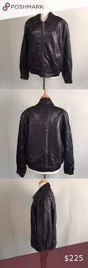 Men S Leather Bomber Jacket By J Park Collection In 2021 Leather Bomber Jacket Vintage Leather Jacket Lamb Leather Jacket