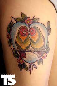 Love Birds A Love Bird Might Go Perfectly In My Left Sleeve Love Bird Tattoo Birds Tattoo Tattoos