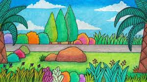 Maybe you would like to learn more about one of these? Menggambar Pemandangan Taman Kota Cara Menggambar Dan Mewarnai Taman Youtube