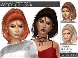 See more posts like this on tumblr. Wings Tz0528 Hair Retextured At Wasssabi Sims The Sims 4 Catalog