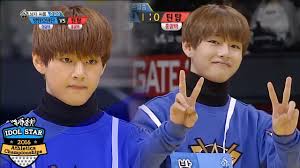Bts Taetae Wins The Match In 3 Seconds 2016 Idol Star Athletics Championships Youtube