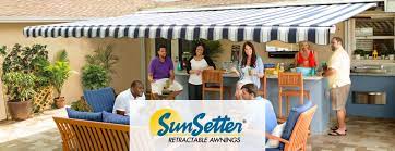 Sunsetter awnings independent dealers saves hundreds versus custom awning dealers! Awning Installation By Sunsetter Retractable Awnings
