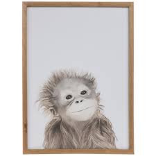 Supzone monkey wall sticker cartoon jungle animal wall decal green vine wall decor diy vinyl mural art for kids baby nursery playroom bedroom living room wall decoration 5.0 out of 5 stars 1 $9.99 $ 9. Orangutan Baby Wood Wall Decor Hobby Lobby 1796879