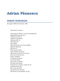 We did not find results for: Adrian Paunescu Poezii Cenzurate