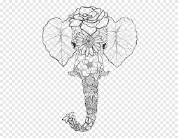 Mewarnai png collections download alot of images for mewarnai download free with high quality for designers. Gajah Menggambar Buku Mewarnai Line Art Elephant Head Dilukis Hewan Png Pngegg